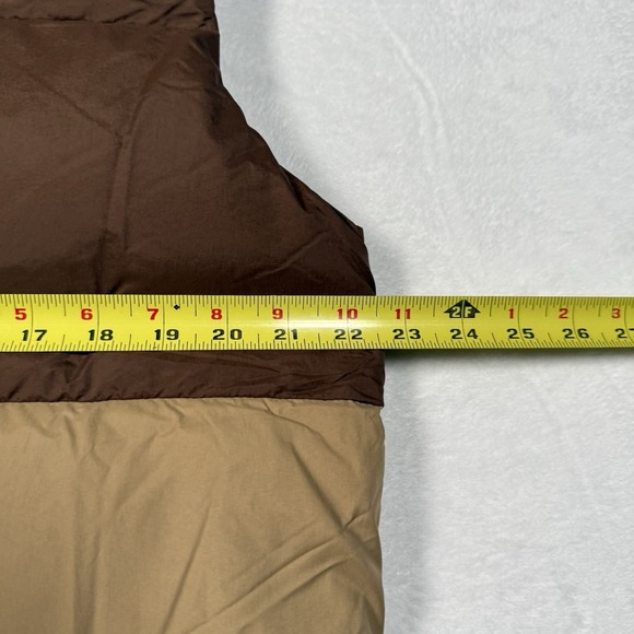 prAna Duck Down Timber Trail Vest Mens Medium Shire Colorblock Full Zip Puffer - Picture 8 of 9